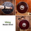 Vikingský kulatý štít hnědý 55 cm - Outlet