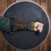 Přeplátovaný dřevěný štít Warrior s ocelovou puklicí, 56 cm - Outlet