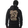 West Coast Choppers MIKINA NA ZIP - EL DIABLO - BLACK (Velikost M)
