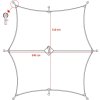 Plachta nepromokavá Hexagon-Tarp 3,4 x 3,1 m FLECKTARN