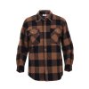 Košile dřevorubecká FLANNEL kostkovaná HNĚDÁ (velikost 4XL)