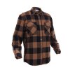 Košile dřevorubecká FLANNEL kostkovaná HNĚDÁ (velikost 4XL)