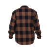 Košile dřevorubecká FLANNEL kostkovaná HNĚDÁ (velikost 4XL)