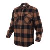 Košile dřevorubecká FLANNEL kostkovaná HNĚDÁ (velikost 4XL)