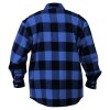 Košile dřevorubecká FLANNEL kostkovaná MODRÁ (velikost 4XL)