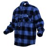 Košile dřevorubecká FLANNEL kostkovaná MODRÁ (velikost 4XL)