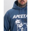 Pánská mikina Amstaff s kapucí Logo 2.0 blue (Velikost M)