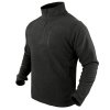 Mikina CONDOR 1/4 ZIP FLEECE ČERNÁ (velikost M)