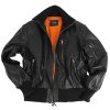 Bunda kožená BW AVIATOR ČERNÁ (velikost 48)
