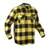 Košile dřevorubecká FLANNEL kostkovaná ŽLUTÁ (velikost 4XL)