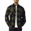 Košile dřevorubecká FLANNEL kostkovaná OLIVE DRAB (velikost 3XL)