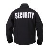 Bunda softshell SECURITY s kapucí ČERNÁ (velikost XXL)