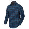 Košile GREYMAN dlouhý rukáv BLUE STONEWORK PLAID (velikost XL)