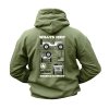 Mikina WILLYS JEEP s kapucí ZELENÁ (velikost L)