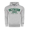 Pánská mikina Octagon est. 2010 melange/green s kapucí (Velikost S)