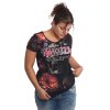 Dámské triko Yakuza Glow Curved Crew 25116 black (Velikost XS)