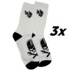 Yakuza Premium ponožky 3 kusy v balení 3882 white