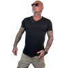Pánské triko Yakuza Bare Regular Basic V-Neck 25049 black (Velikost S)