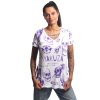 Dámské triko Yakuza Eye Allover V Neck 20149 white (Velikost XS)