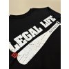 Pánské triko LEGAL LIFE Baseball Legend black (Velikost M)