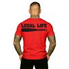 Pánské triko LEGAL LIFE Baseball Legend red (Velikost M)