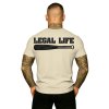 Pánské triko LEGAL LIFE Baseball Legend cream (Velikost M)