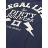 Pánské triko LEGAL LIFE Dirty Business navy (Velikost M)
