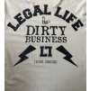 Pánské triko LEGAL LIFE Dirty Business cream (Velikost M)