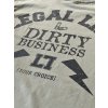 Pánské triko LEGAL LIFE Dirty Business khaki (Velikost M)