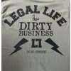 Pánské triko LEGAL LIFE Dirty Business khaki (Velikost M)