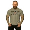 Pánské triko LEGAL LIFE Gasoline khaki (Velikost M)