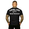 Pánské triko LEGAL LIFE Break The Rules black (Velikost M)