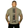 Pánské triko LEGAL LIFE Original Streetwear khaki (Velikost M)
