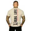 Pánské triko LEGAL LIFE Original Streetwear cream (Velikost M)