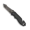 Nůž zavírací 18749 taktický kombinované ostří ČERNÝ