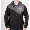 Pánská mikina Black Heart BEARD SKULL (Velikost M)