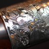 37033 15 luxusni damaskovy nuz gyuto 225 mm dellinger dragon sign engraved limited 24k zlato p