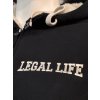 Pánská zateplená mikina Legal Life University Black (Velikost S)