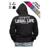 59939 panska mikina legal life broken bastard se zipem bez zipu cerna se zipem velikosti 3xl