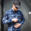 Košile flanelová CONTRACTOR kostkovaná MODRÁ (velikost 3XL)