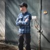 Košile flanelová CONTRACTOR kostkovaná MODRÁ (velikost 3XL)
