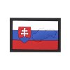 Nášivka 3D plastová SLOVENSKO s obrysem země velcro