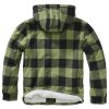 Bunda LUMBER s kožíškem a kapucí ZELENO/ČERNÁ (velikost 3XL)
