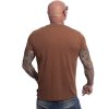 Pánské triko Yakuza Plain Regular Basic 25048 brown (Velikost L)