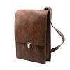 Taška na doklady RUMUNSKÁ přes rameno koženka HNĚDÁ
