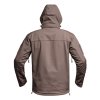 Bunda FIGHTER V2 softshell s kapucí HNĚDÁ (velikost 3XL)