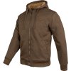 Mikina Yakka s kožíškem na zip s kapucí HNĚDÁ (velikost 3XL)