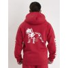 Pánská Mikina s kapucí a zipem Amstaff Logo 2.0 red/white (Velikost M)