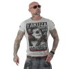 Pánské triko Yakuza Party Time 13031 grey melange (Velikost XXL)