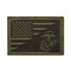 Nášivka vlajka USA/USMC velcro ZELENÁ